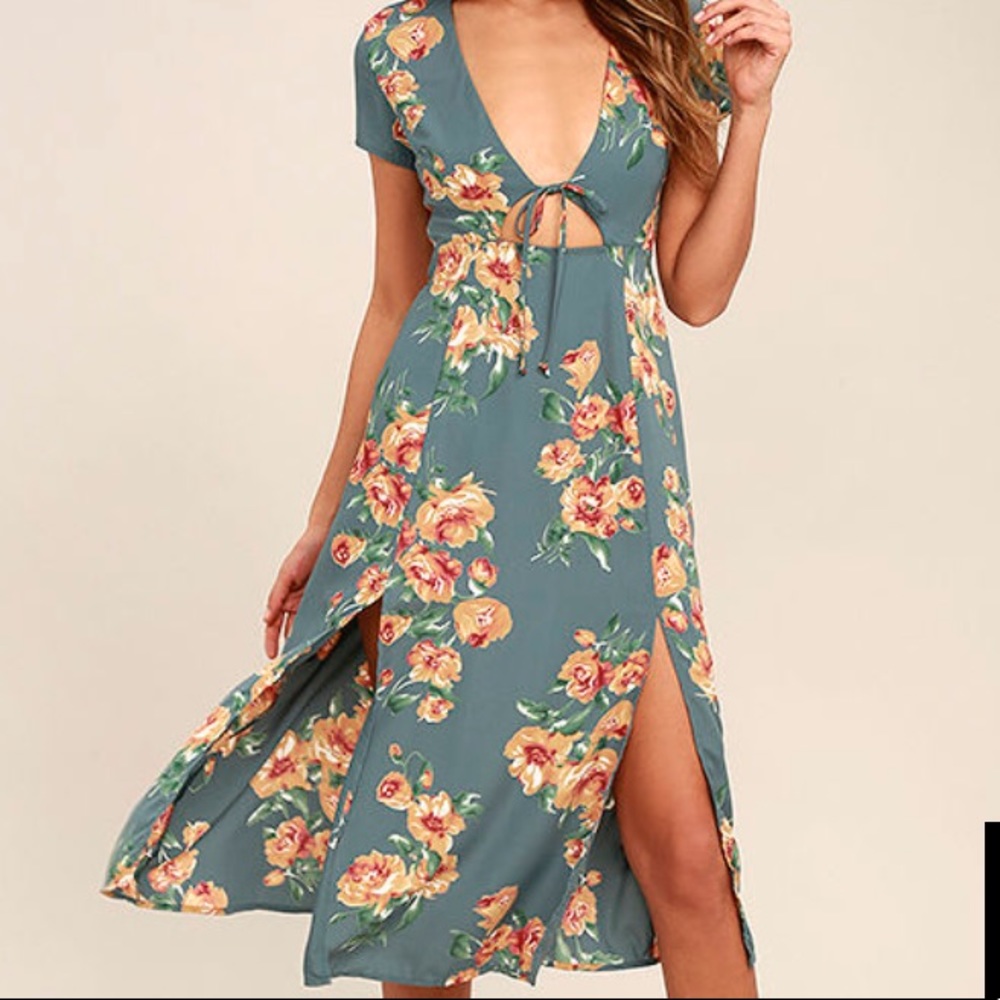 Lulus Best Day of My Life Midi Dress